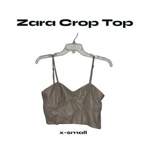 Zara Women's Tan Crop Top